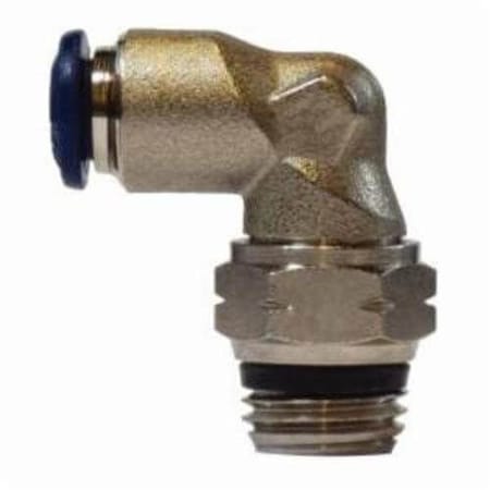 Swivel Elbow, Elbow, 516 X 14 Nominal, PushIn X MIP, 059 Hex, 0 To 250 Psi, 0 To 160 Deg F